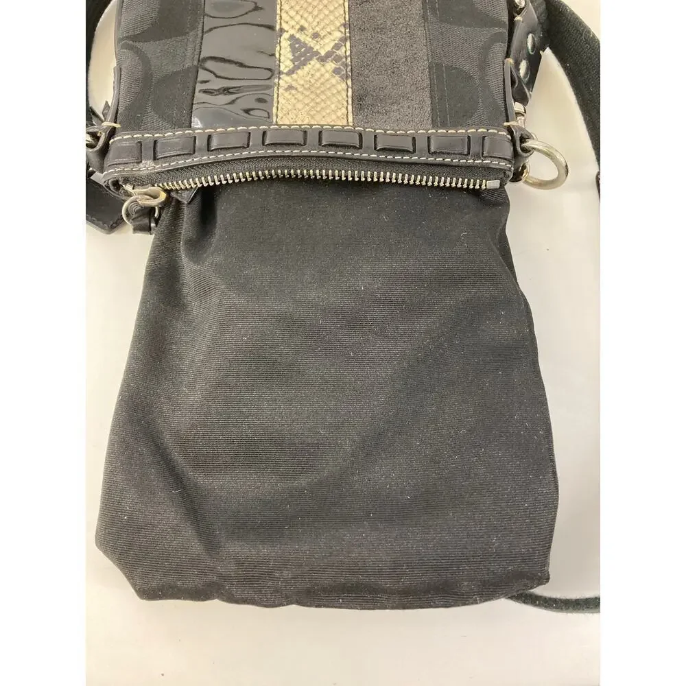 COACH 10266 SIGNATURE CANVAS MULTI PRINT SMALL CROSSBODY BAG